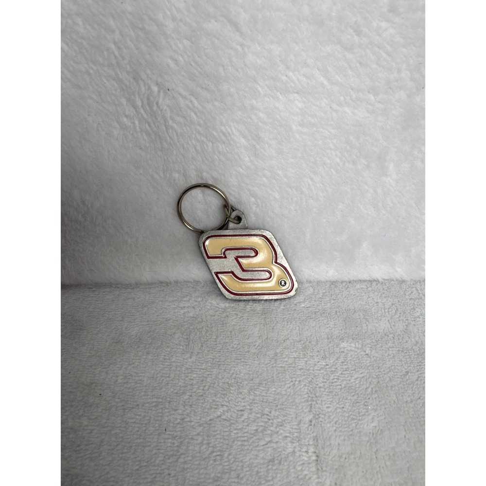VINTAGE NASCAR Dale Earnhardt Sr Keychain Unisex OS Silver Good